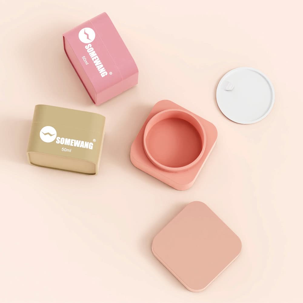 Double Wall PP Square Cosmetic Jar - Image 3